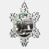 蒸気機関車 スノーフレークピューターオーナメント (右)