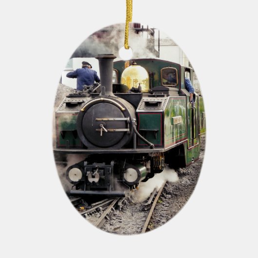 蒸気機関車 セラミックオーナメント (正面)