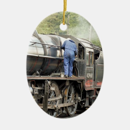 蒸気機関車 セラミックオーナメント (正面)