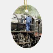 蒸気機関車 セラミックオーナメント (裏面)