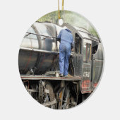 蒸気機関車 セラミックオーナメント (左)