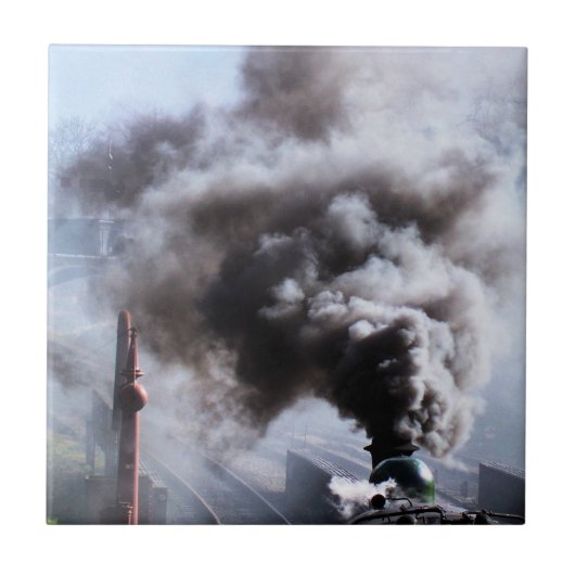 蒸気機関車 タイル (正面)