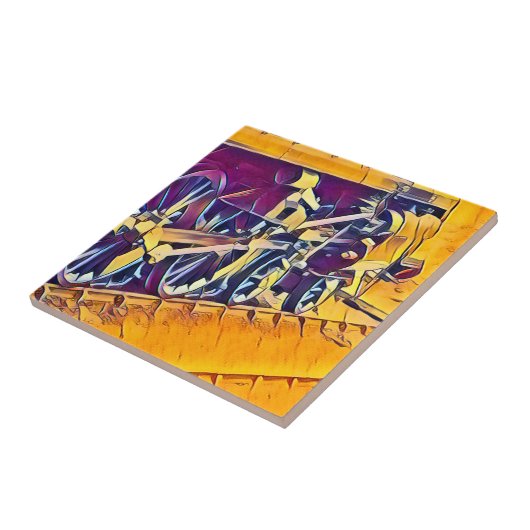 蒸気機関車 タイル (側面)