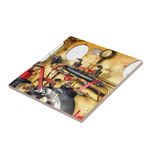 蒸気機関車 タイル (側面)