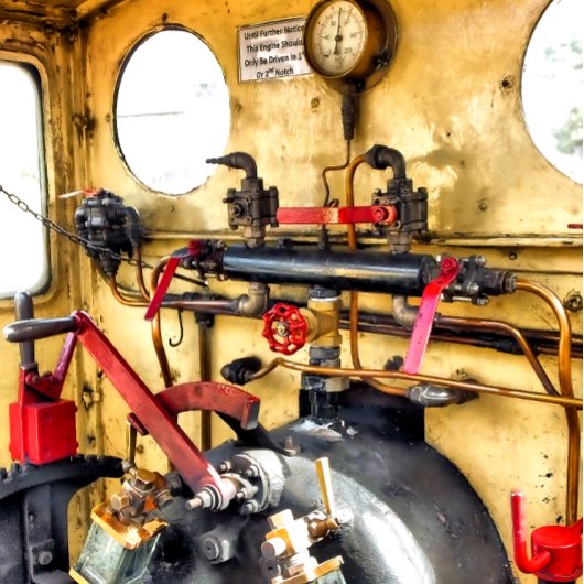 蒸気機関車 タイル