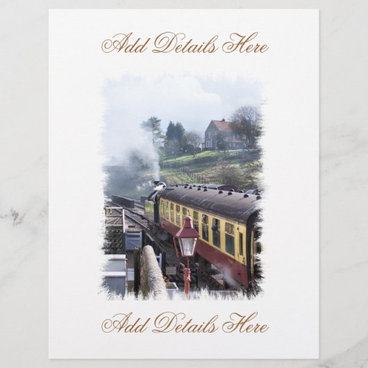 蒸気機関車 チラシ (正面)