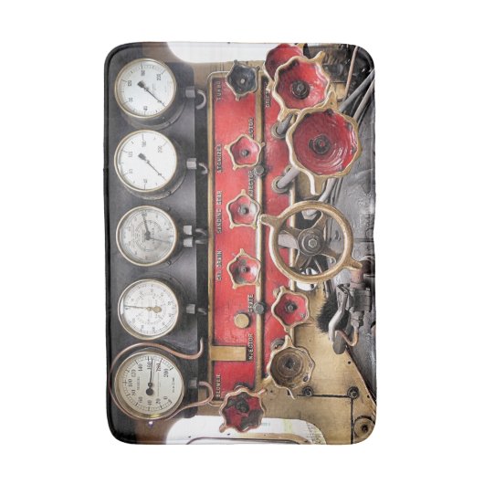 蒸気機関車 バスマット (正面縦)