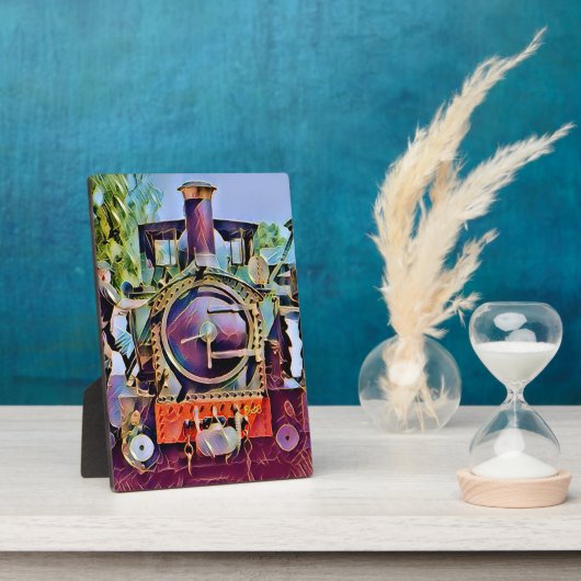 蒸気機関車 フォトプラーク (側面)