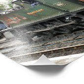 蒸気機関車 フォトプリント            (角)