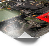 蒸気機関車 フォトプリント            (角)