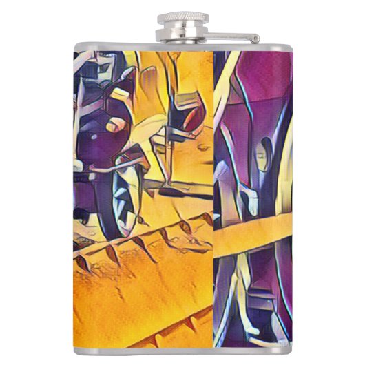 蒸気機関車 フラスク (裏面)