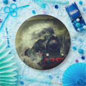 蒸気機関車 ペーパープレート (パーティー)