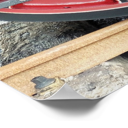 蒸気機関車 ポスター (角)