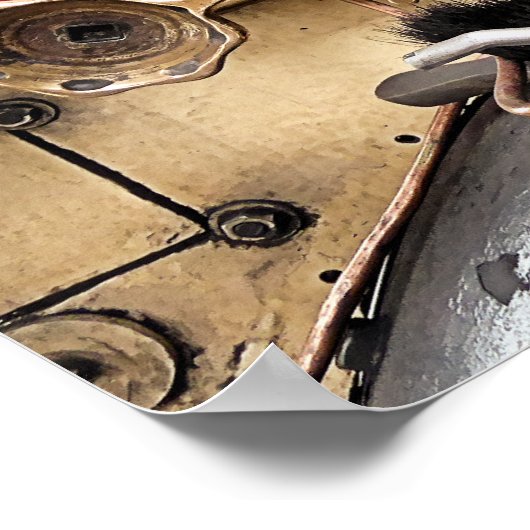 蒸気機関車 ポスター (角)