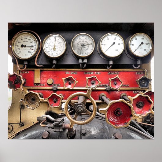 蒸気機関車 ポスター (正面)