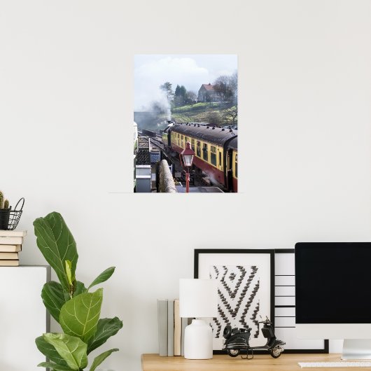 蒸気機関車 ポスター (ホームオフィス)
