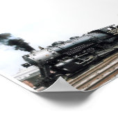 蒸気機関車 ポスター (角)