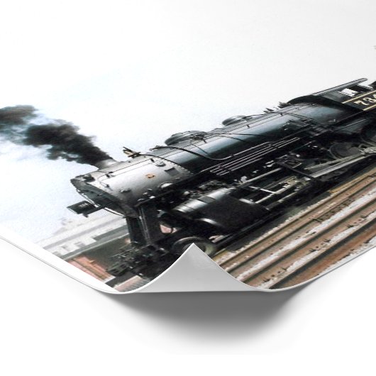 蒸気機関車 ポスター (角)