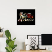 蒸気機関車 ポスター (ホームオフィス)