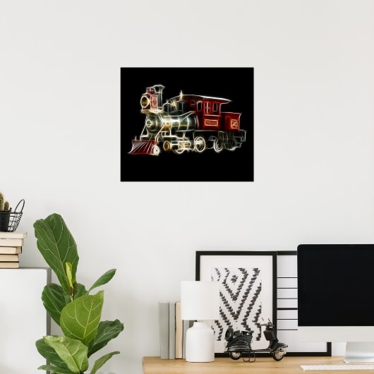 蒸気機関車 ポスター (ホームオフィス)