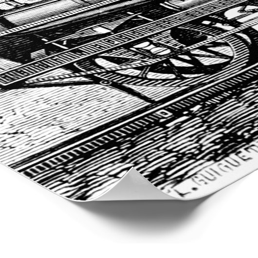 蒸気機関車 ポスター (角)