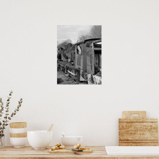 蒸気機関車 ポスター (キッチン)