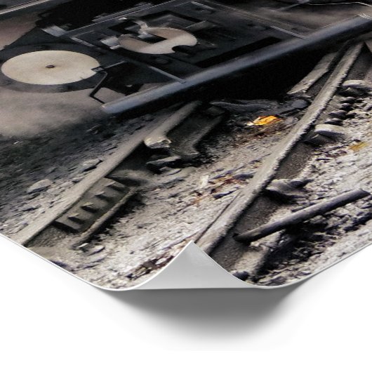 蒸気機関車 ポスター (角)