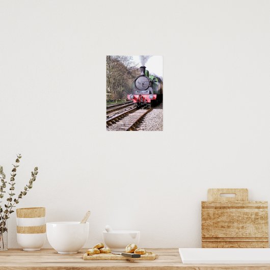 蒸気機関車 ポスター (キッチン)