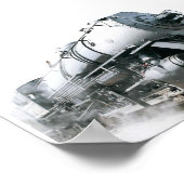 蒸気機関車 ポスター (角)