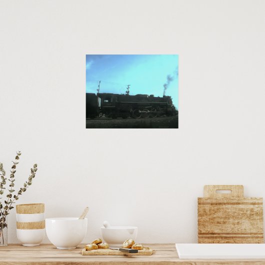 蒸気機関車 ポスター (キッチン)