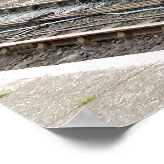 蒸気機関車 ポスター (角)