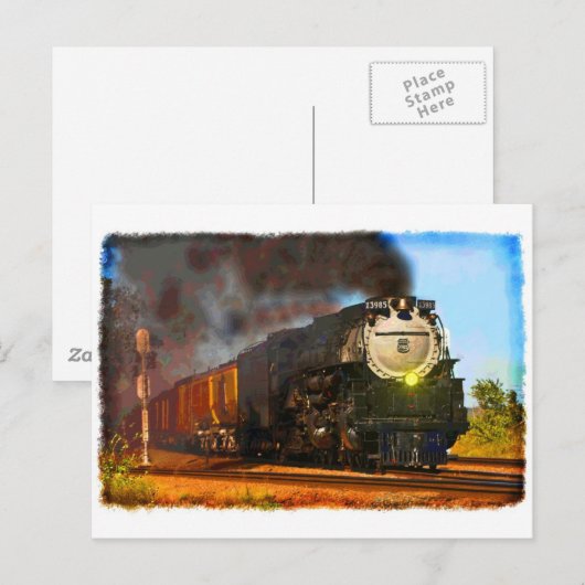 蒸気機関車 ポストカード (正面/裏面)