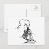 蒸気機関車 ポストカード (正面/裏面)