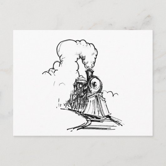 蒸気機関車 ポストカード (正面)