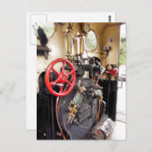 蒸気機関車 ポストカード (正面/裏面)