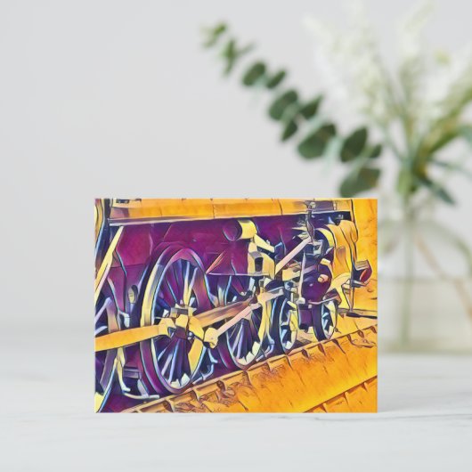 蒸気機関車 ポストカード (スタンド正面)