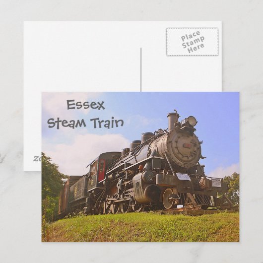 蒸気機関車 ポストカード (正面/裏面)