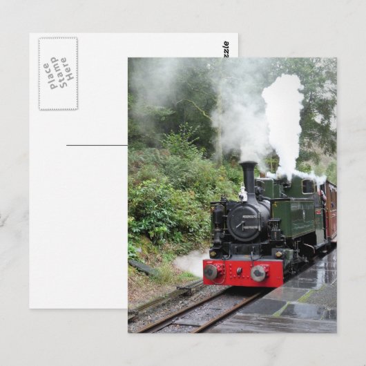 蒸気機関車 ポストカード (正面/裏面)