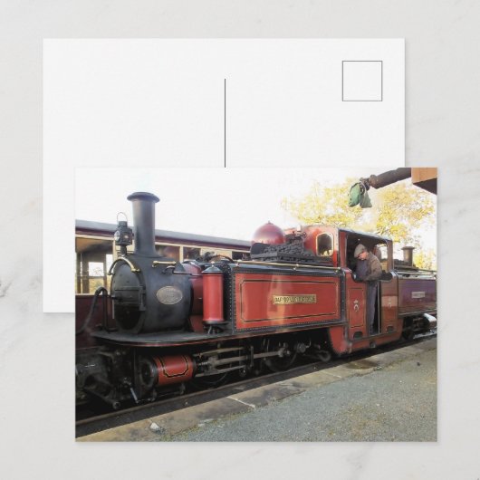 蒸気機関車 ポストカード (正面/裏面)
