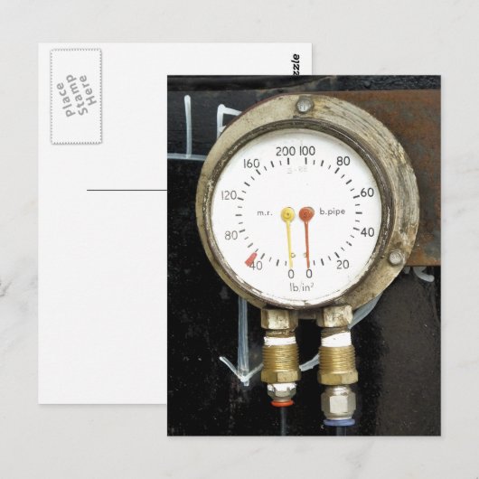 蒸気機関車 ポストカード (正面/裏面)