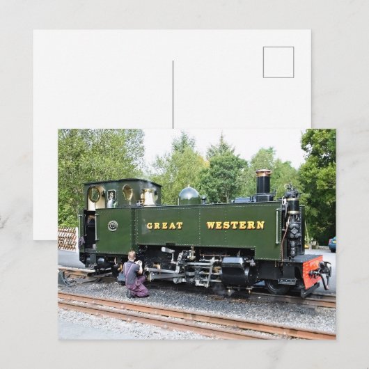 蒸気機関車 ポストカード (正面/裏面)