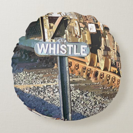 蒸気機関車 ラウンドクッション (正面)