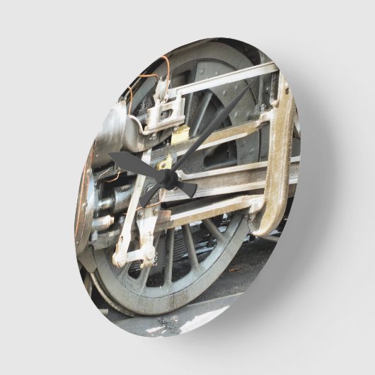 蒸気機関車 ラウンド壁時計 (傾斜)