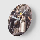 蒸気機関車 ラウンド壁時計 (傾斜)