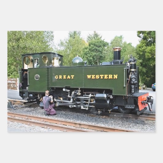 蒸気機関車 ラッピングペーパーシート (正面2)