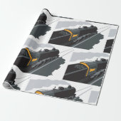 蒸気機関車 ラッピングペーパー (アンロールド)