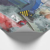 蒸気機関車 ラッピングペーパー (角)