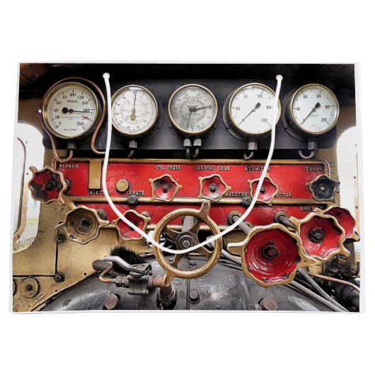 蒸気機関車 ラージペーパーバッグ (正面)