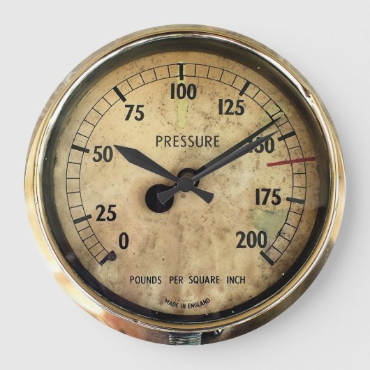 蒸気機関車 ラージ壁時計 (正面)