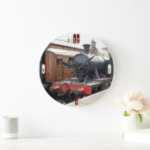 蒸気機関車 ラージ壁時計 (ホーム)